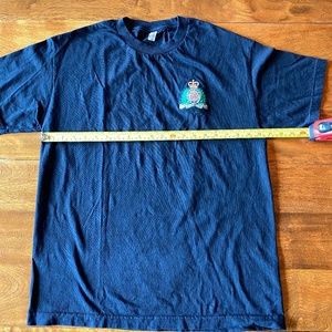 AAA RCMP Tee-shirt, with crest.  Men's Large, black, 100% cotton.  Pre-owned.